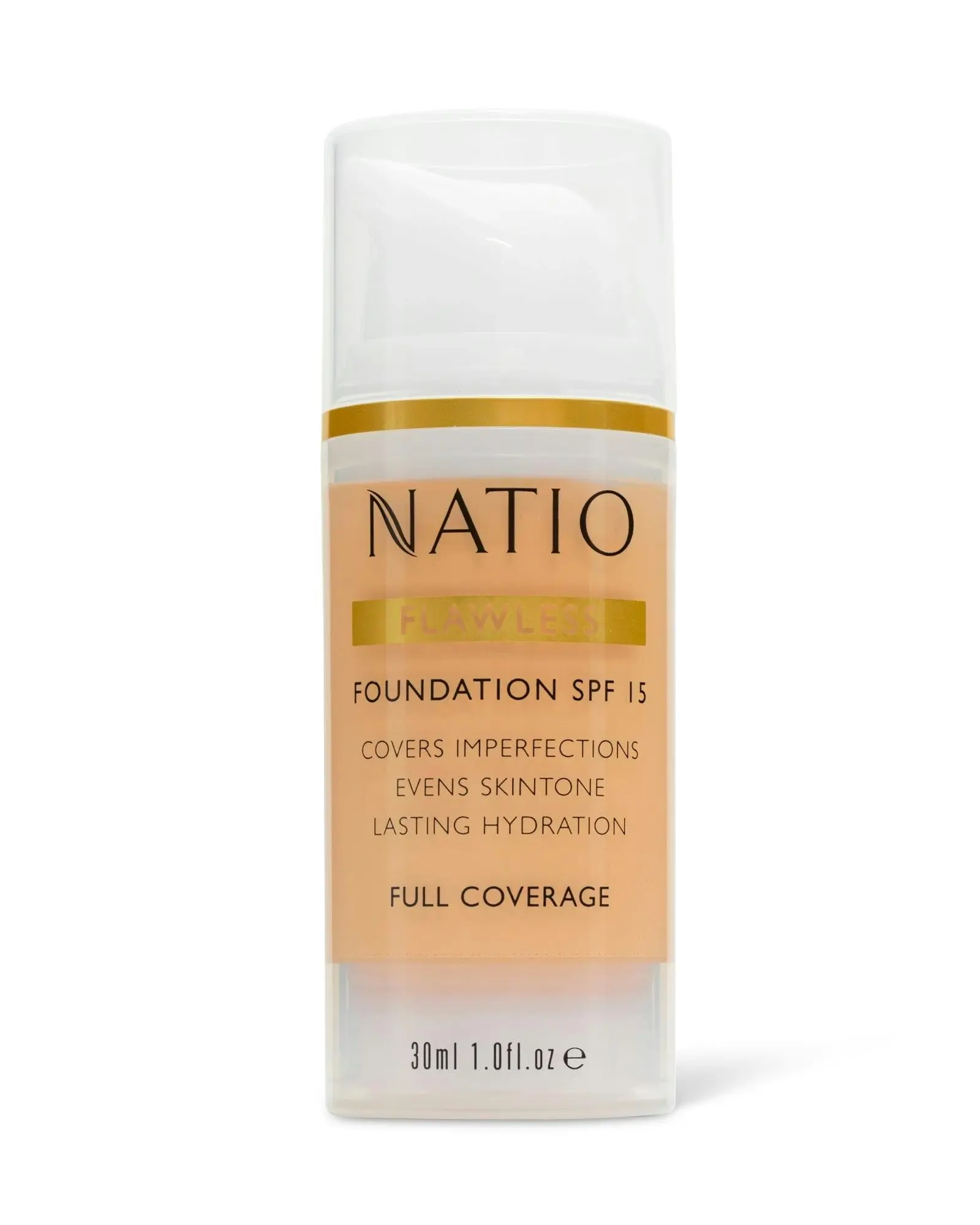 Natio Flawless Foundation Spf Light Honey - Beauty