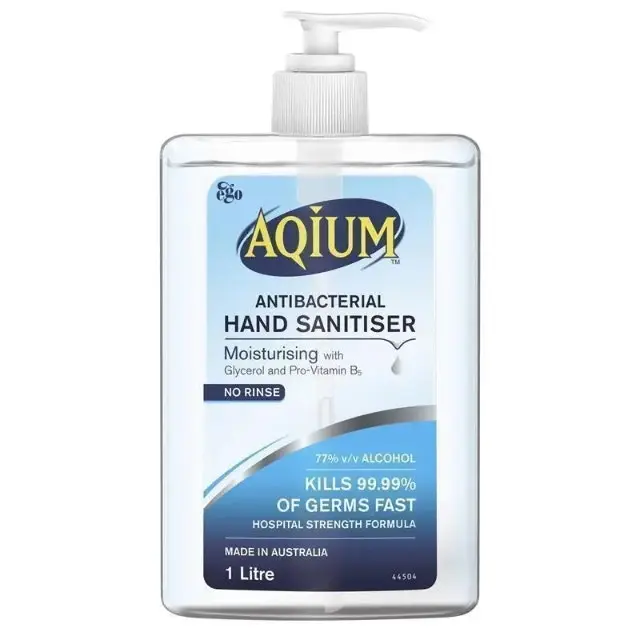 Ego Aqium Antibacterial Hand Sanitiser Gel 1l - Beauty