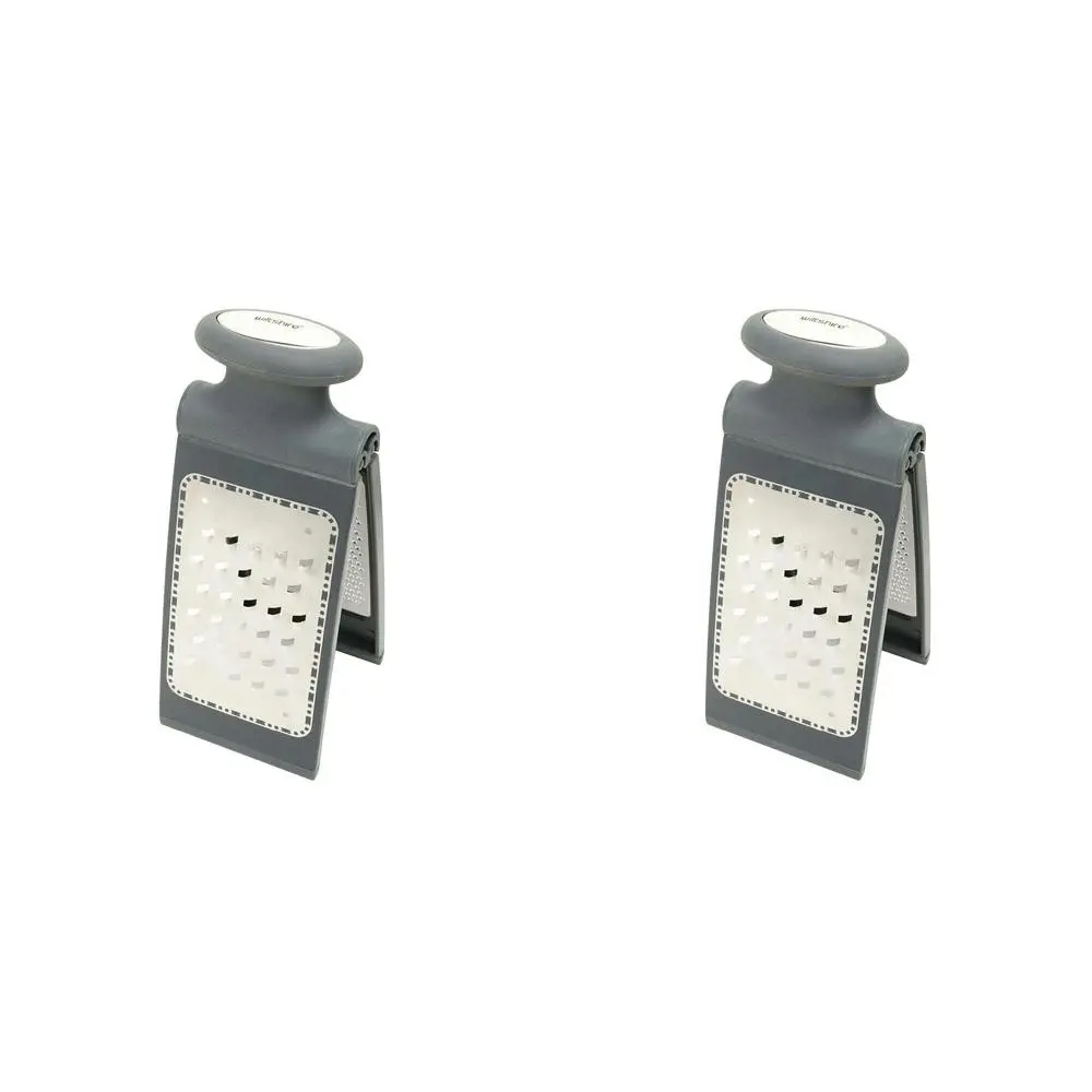 2PK Wiltshire Compact Foldable Cheese/Vegetable Kitchen Food Grater Utensil - Home & Garden