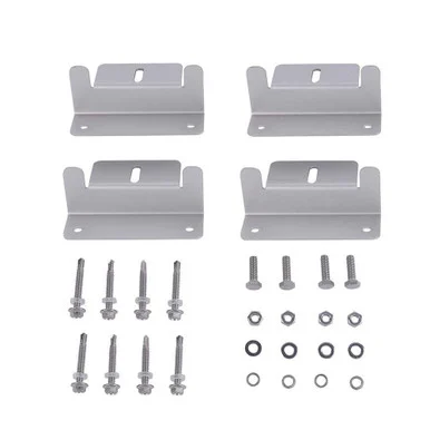 AIMS Power PVALBRACKET Solar Panel Z-Bracket Mounting Kit - 4 Piece
