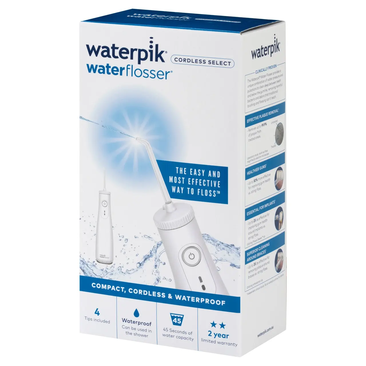 Waterpik Waterflosser White Cordless Select - Health