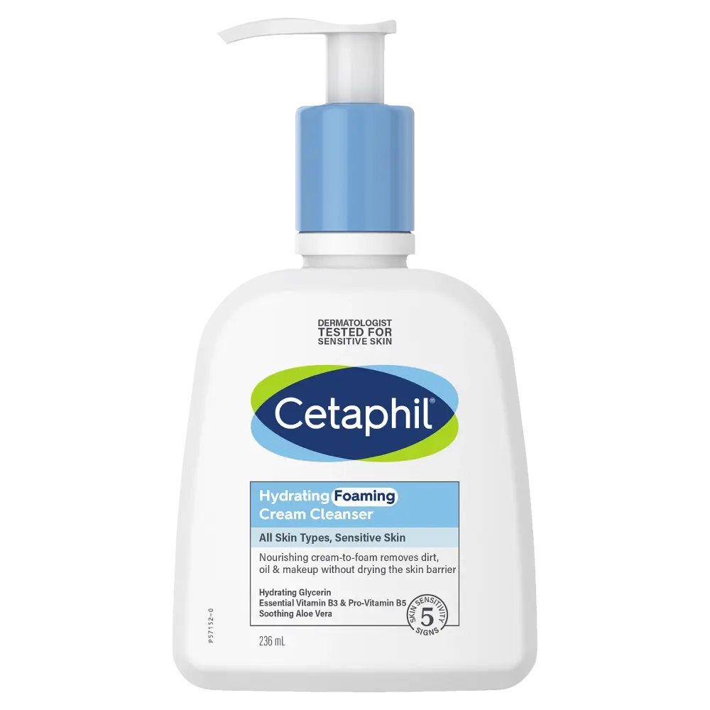 Cetaphil Hydrating Foaming Cream Cleanser 236ml - Beauty