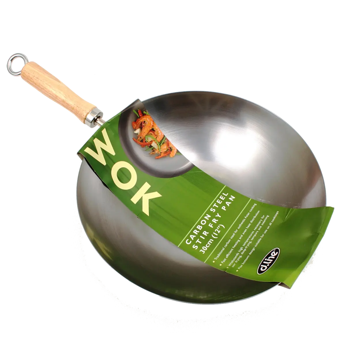 APPETITO 30cm CARBON STEEL WOK - Home & Garden