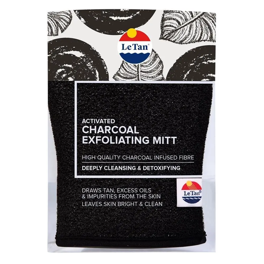 Le Tan Charcoal Exfoliating Mitt - Beauty