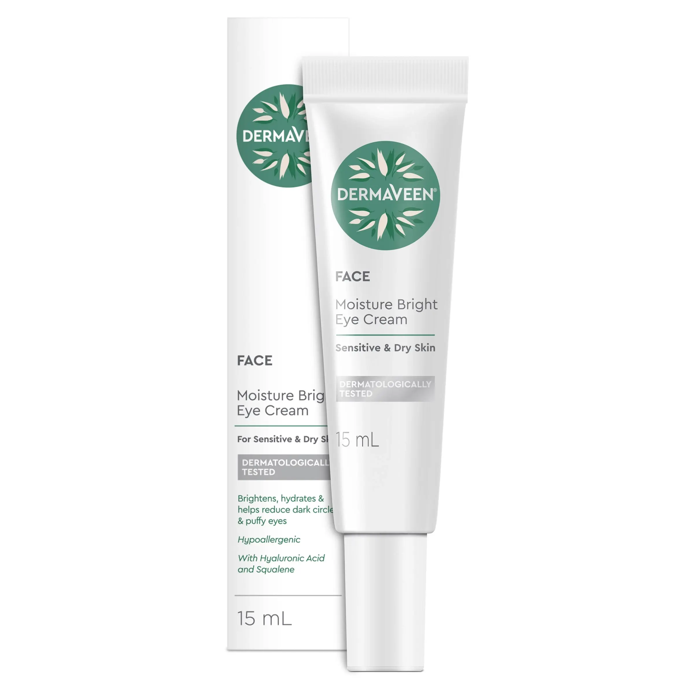 DermaVeen Face Moisture Bright Eye Cream 15ml - Beauty