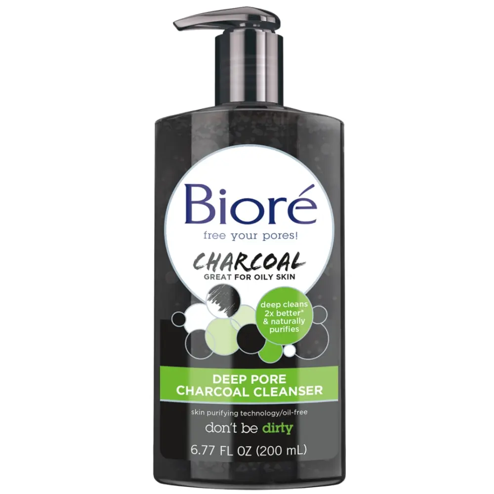 Biore Deep Pore Charcoal Cleanser 200ml - Beauty