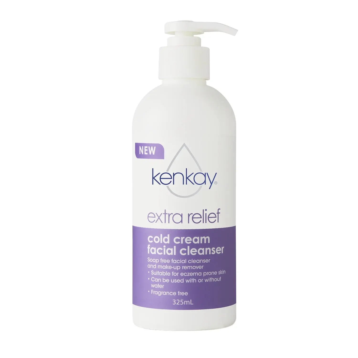 Kenkay Extra Relief Cold Cream Facial Cleanser 325mL Pump - Beauty