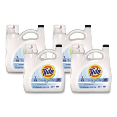 Procter & Gamble 12140 Free And Gentle Liquid Laundry Detergent, He Compatible, 115 Loads, 151 Oz Bottle, 4/carton