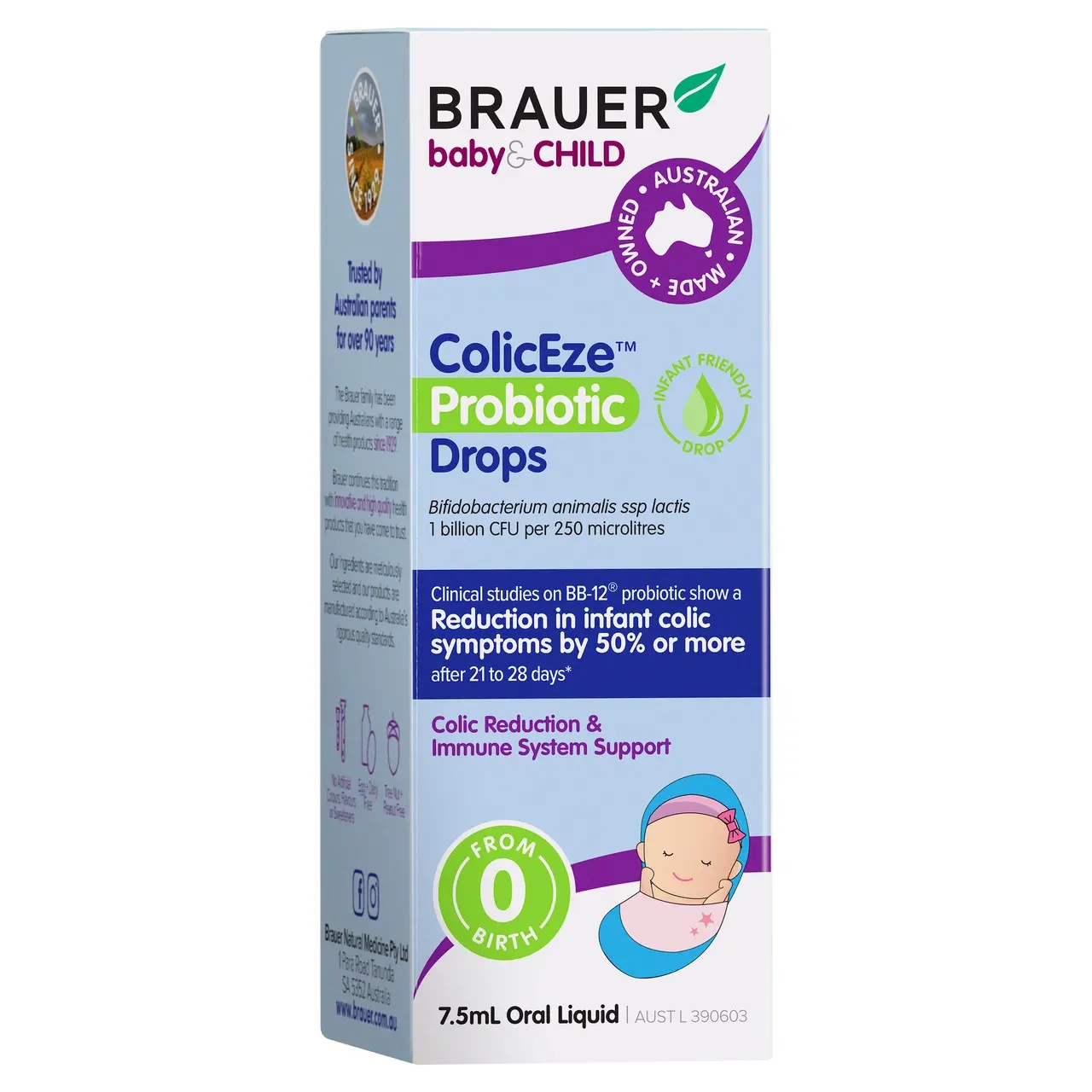 Brauer Baby and Child ColicEze Probiotic Drops 7.5 ml