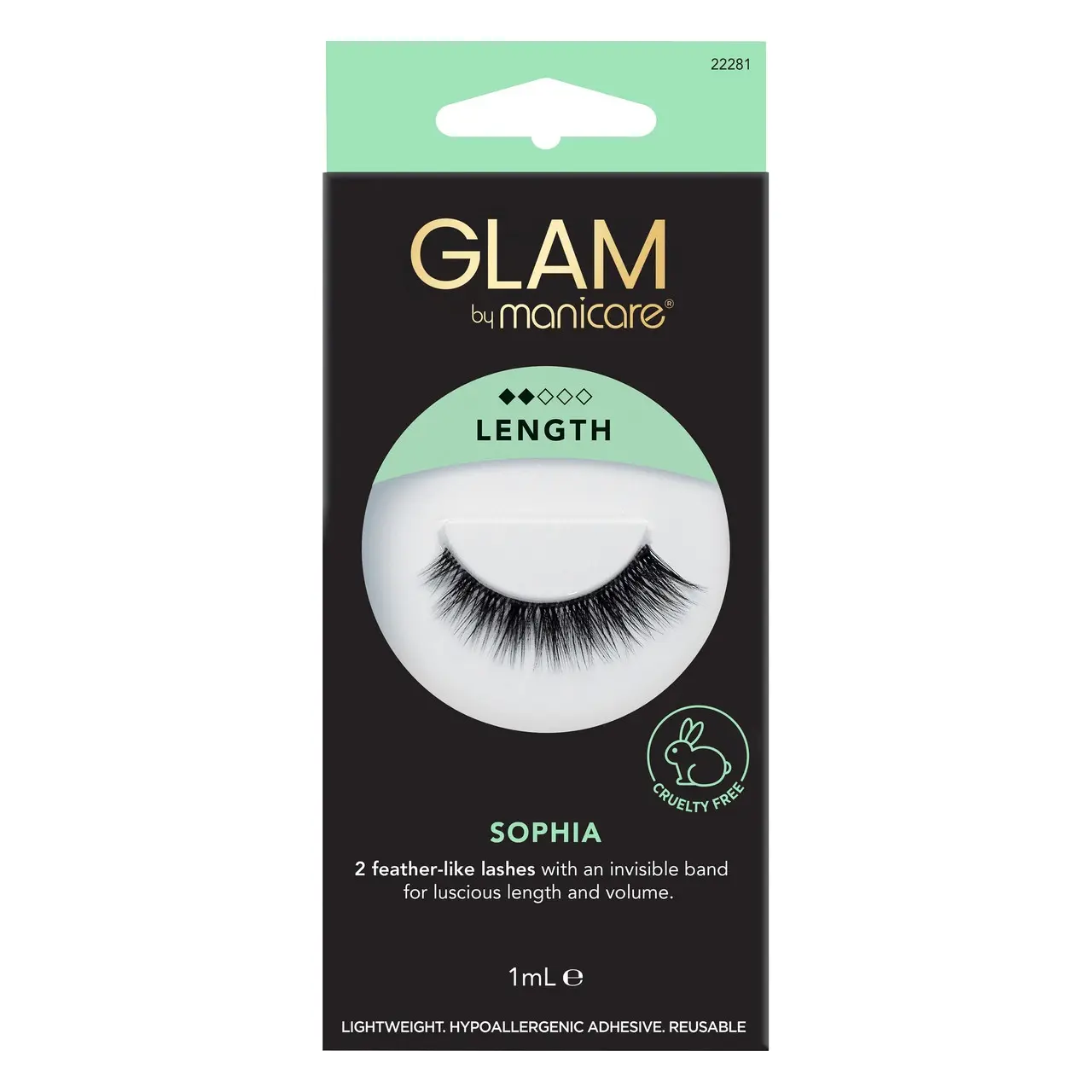 Glam by Manicare Sophia Mink Effect Lashes - Beauty