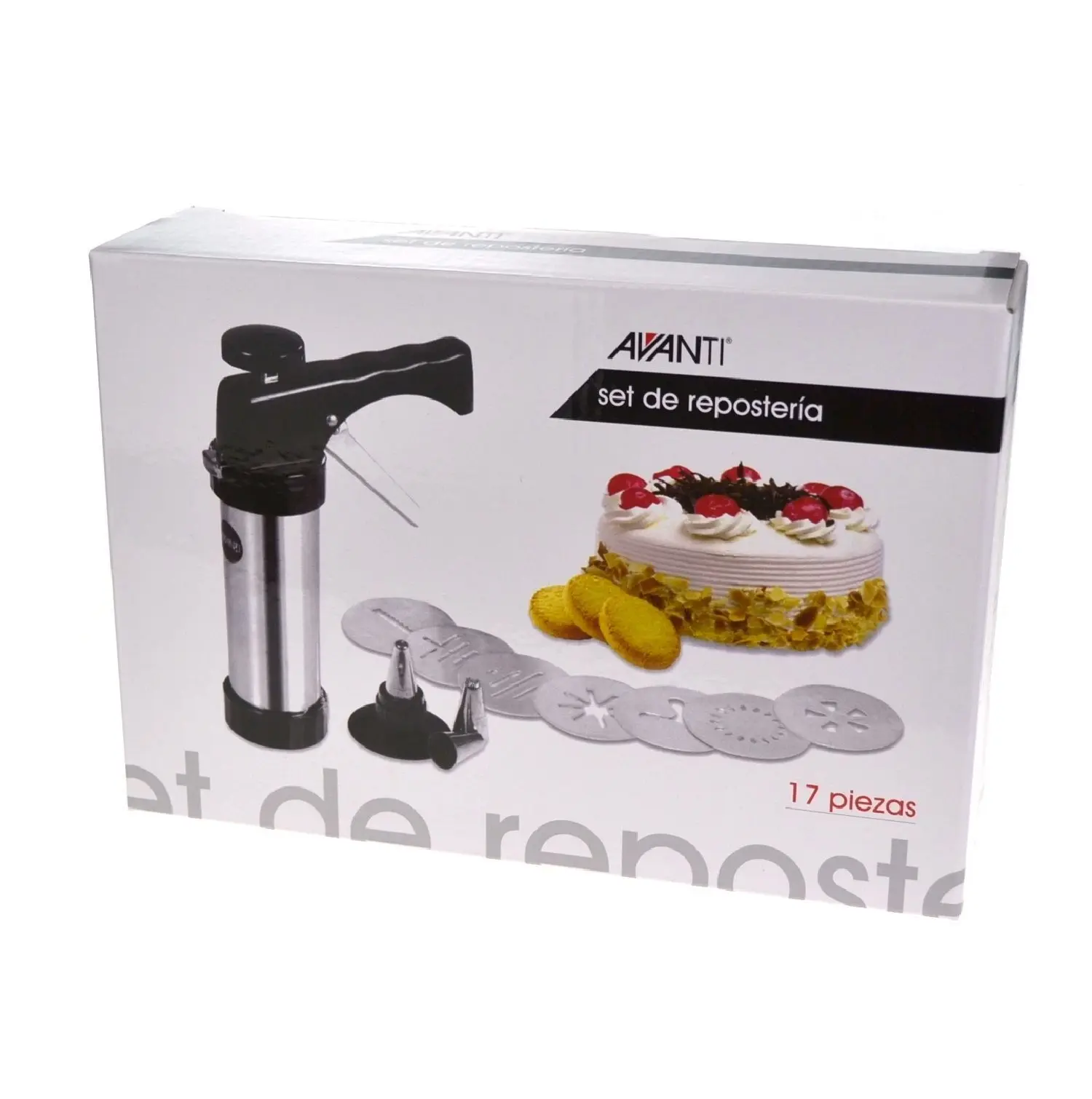 AVANTI COOKIE PRESS and ICING SET 17 PIECE - Home & Garden