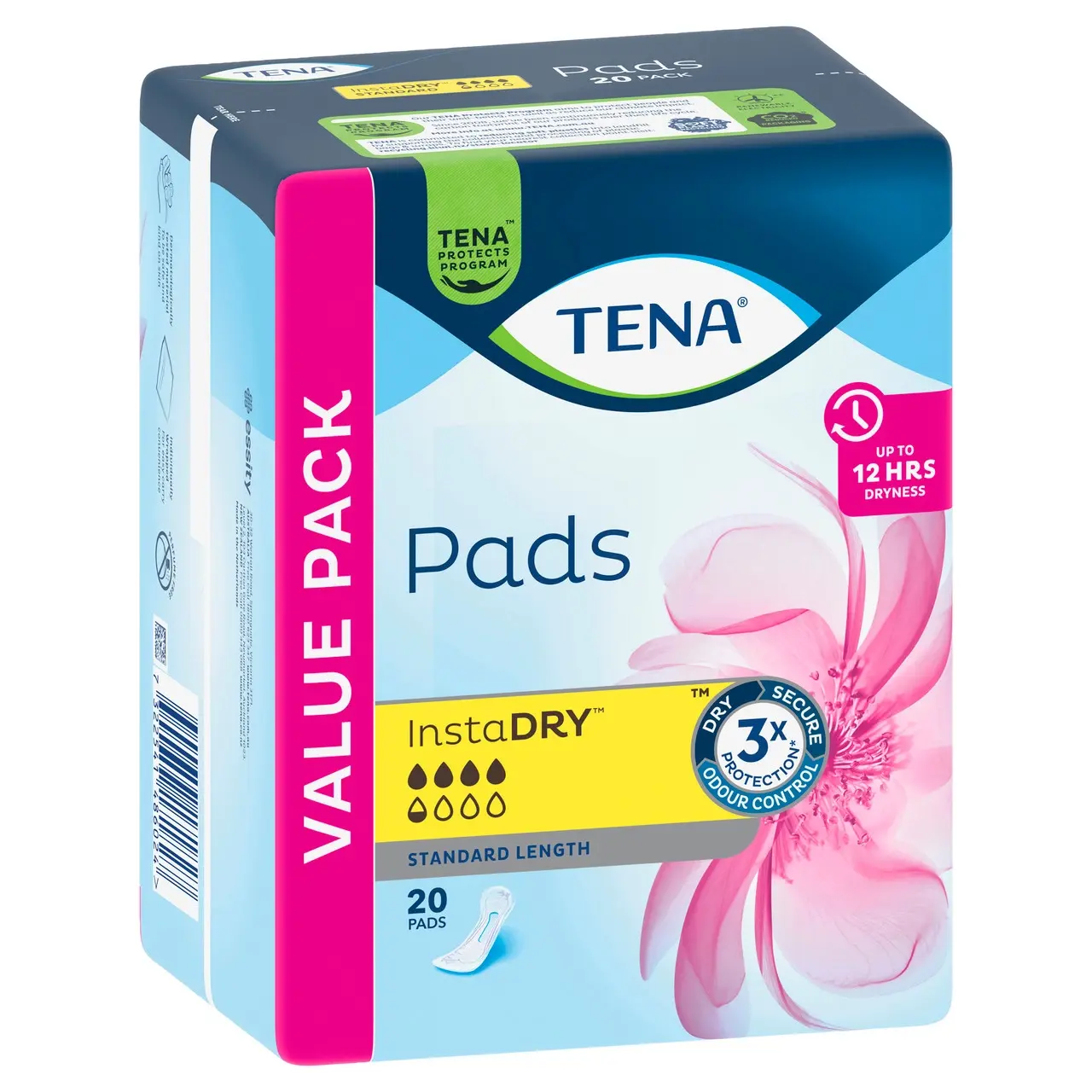 TENA Pads InstaDRY(TM) Standard Length 20 pack - Health