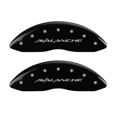 MGP Caliper Covers 14004SAVLBK Brake Caliper Cover Set