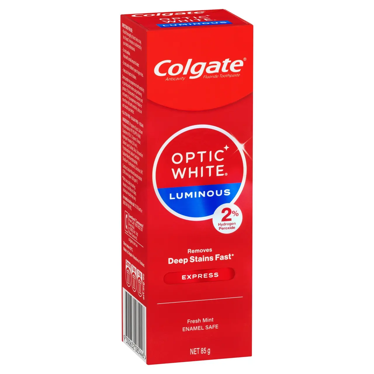 Colgate Optic White Luminous Express Teeth Whitening Toothpaste, 85g - Health