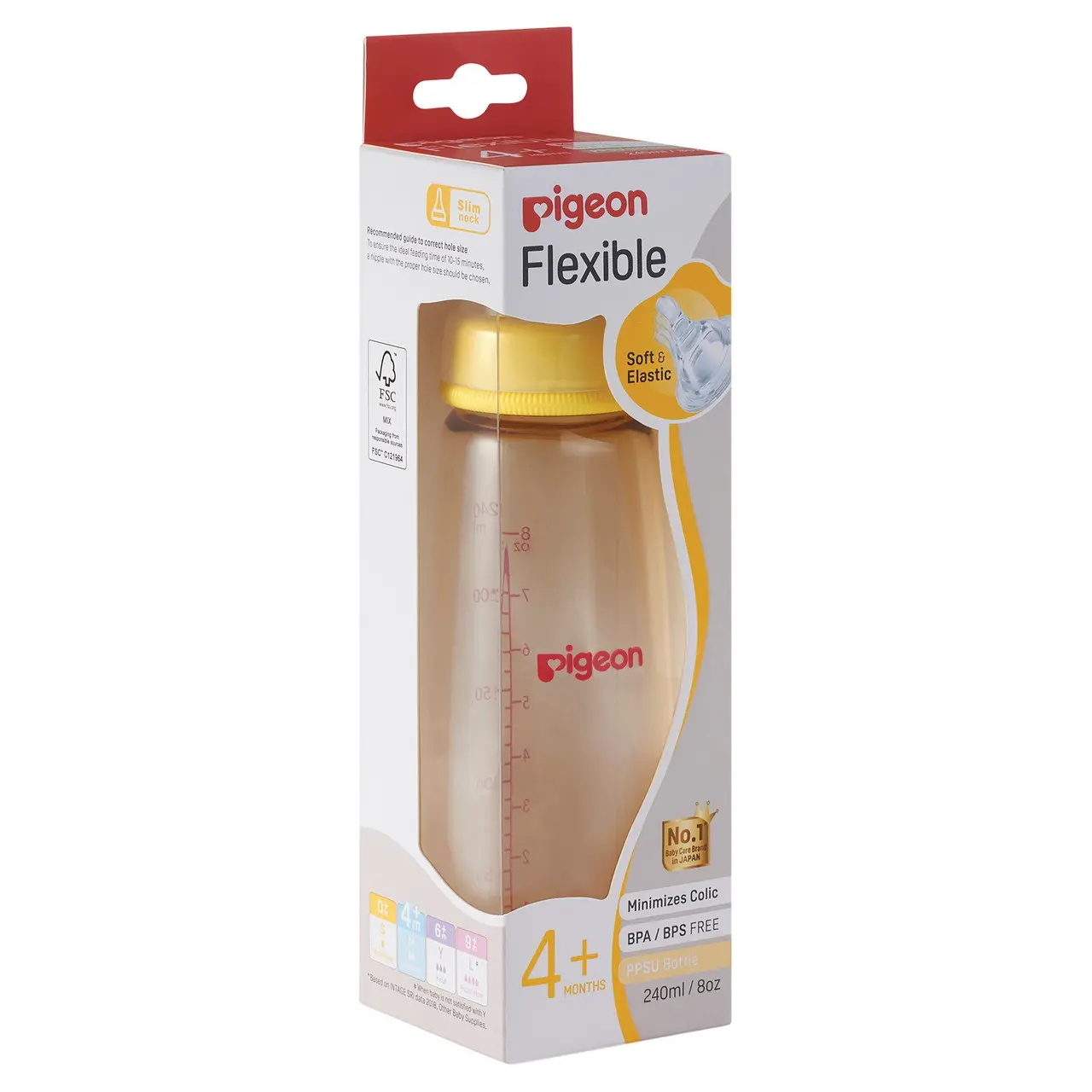 Pigeon Flexible Bottle PPSU 240ml - Baby