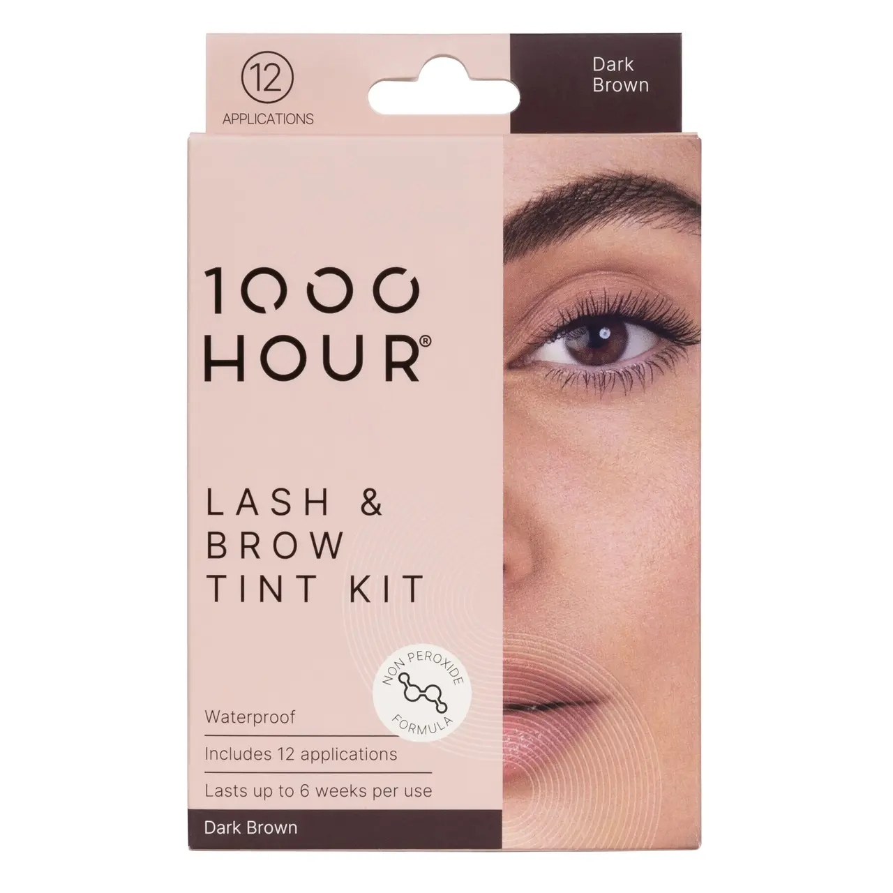 1000HOUR Plant Extract Lash & Brow Dye Kit - Dark Brown