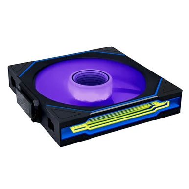 Lian Li UNI Fan SL-Infinity Wireless 140-Single Pack-2.4 GHz Wireless Signal Control-ARGB Fan-Customizable Double Infinity Mirror Effect-Daisy-Chain Design-Without Controller - Black (14SLIN1W1B)