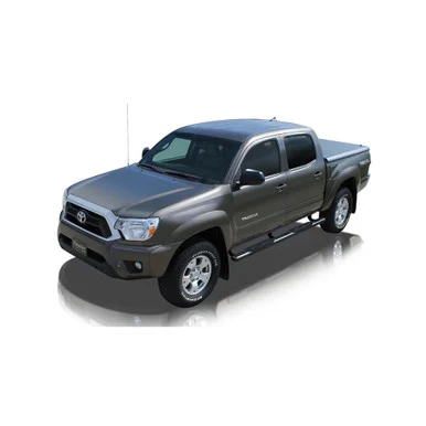 Raptor 15040270B 4' Curved Black Oval Step Bars