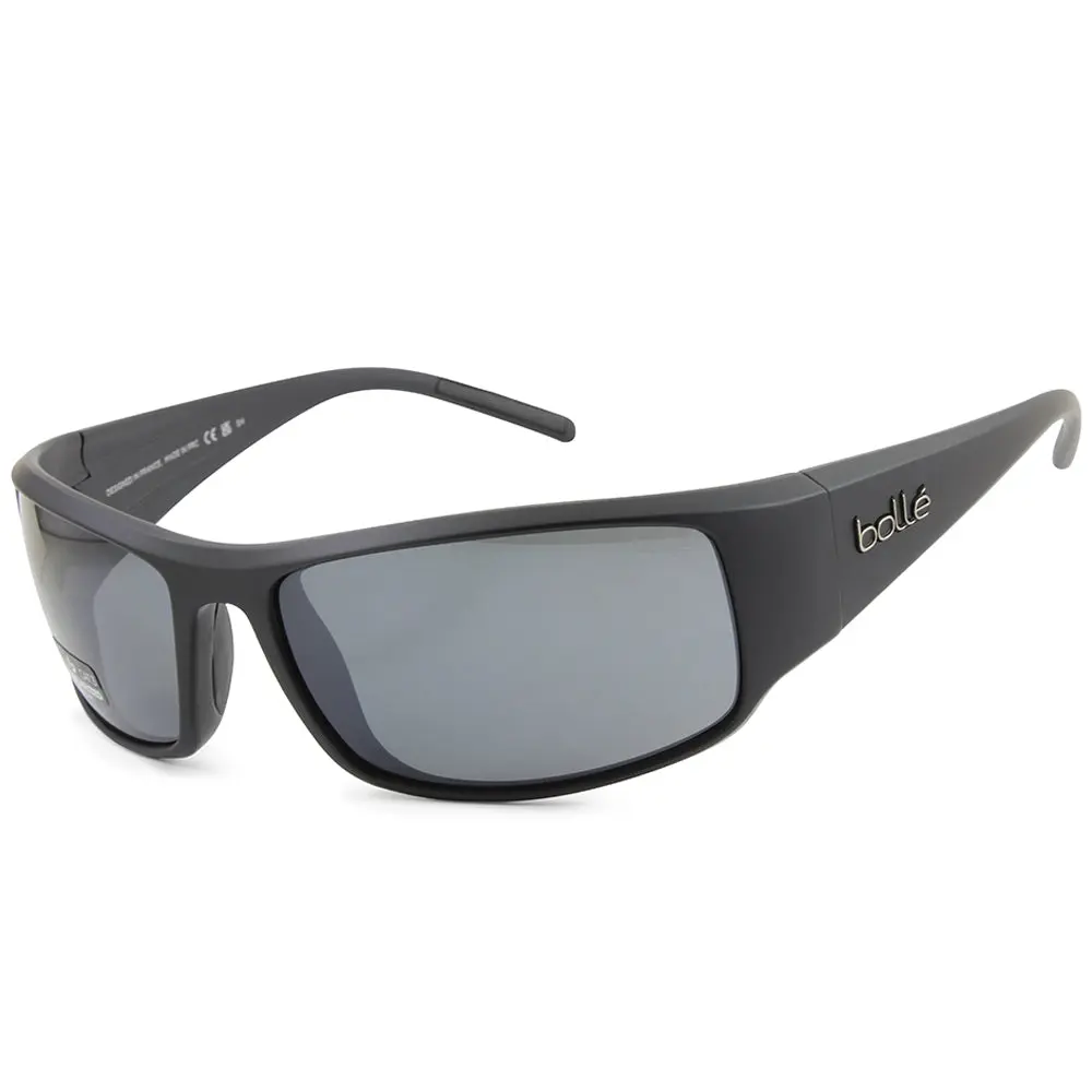 Bolle King Matte Black/Grey TNS Polarised Men's Lifestyle Sunglasses 12573 - Fashion