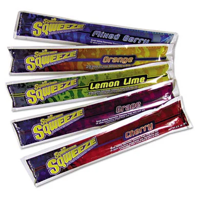 Sqwincher 159200201 Sqweeze Freeze Pops, Assorted Flavors, 3 Oz Packets, 150/carton