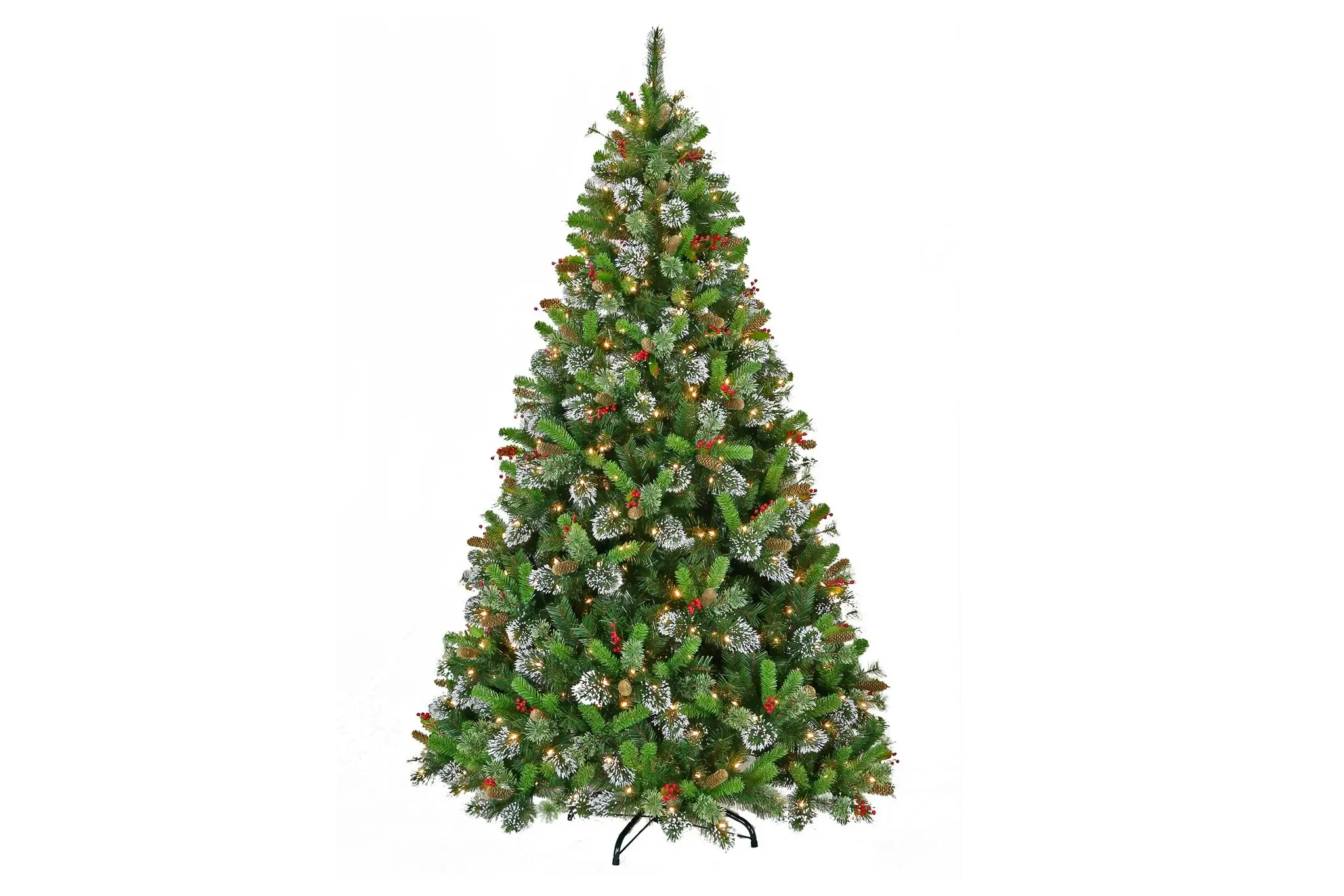 Christabelle 9ft Christmas Tree with Twinkle Lights Wintry Pine - Home & Garden