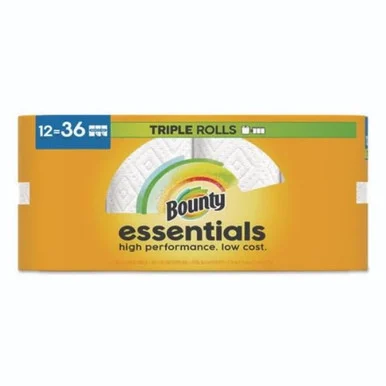 Procter & Gamble 16681 Essentials Select-a-size Kitchen Roll Paper Towels, 2-ply, 5.9 X 11, White, 162 Sheets/triple Roll, 12 Rolls/carton