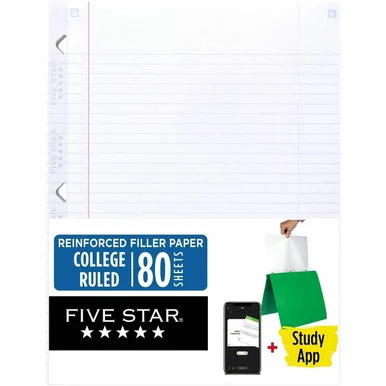 Mead Five Star Reinforced Filler Paper (170102)