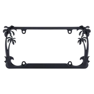 Cruiser 19050 Palm Tree License Plate Frame - Matte Black
