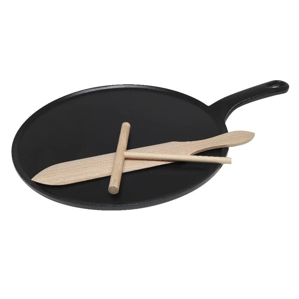 CHASSEUR 30cm BLACK CAST IRON CREPE PAN - Home & Garden