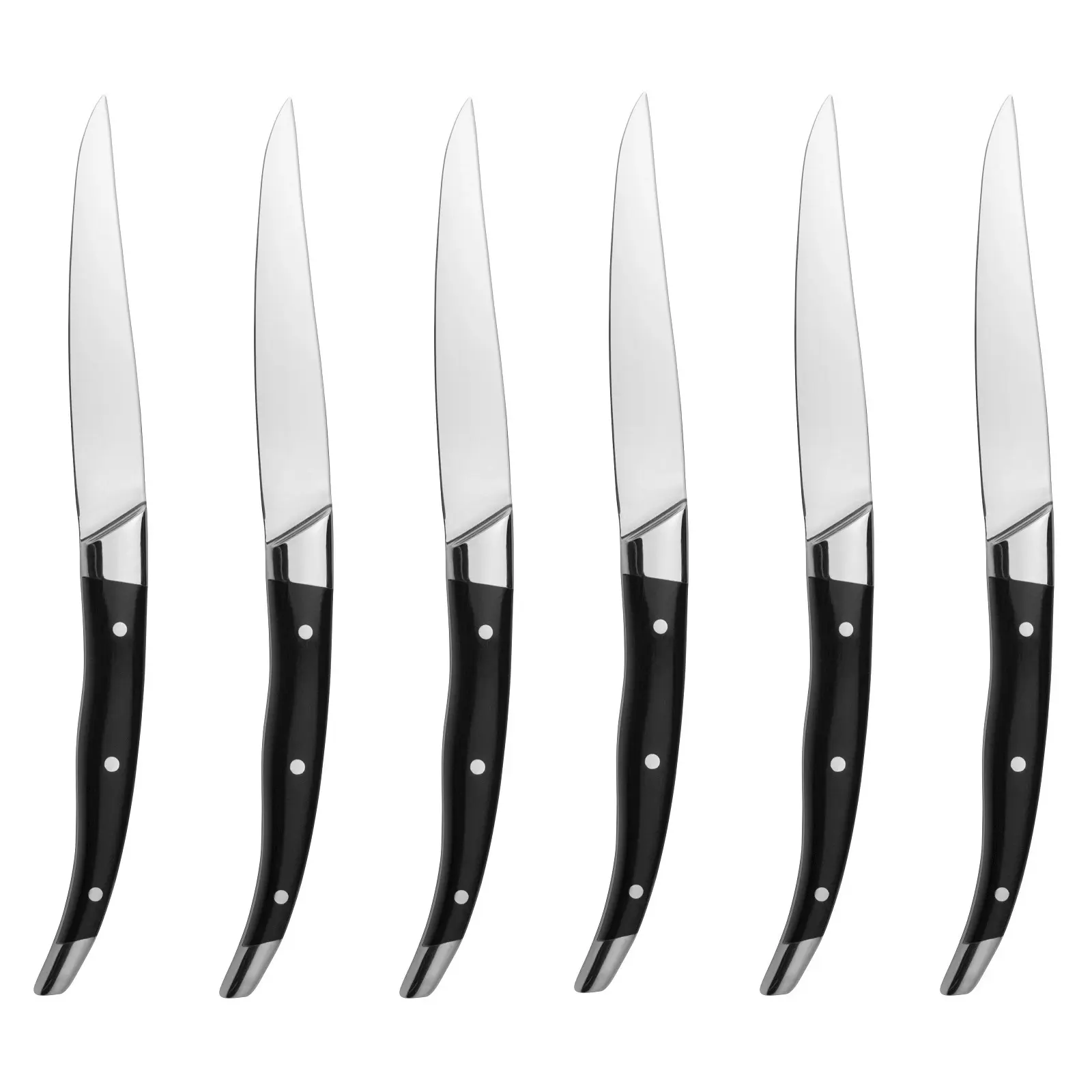 TRENTON ATHENA CAVALIER LACROX STAINLESS STEEL POINT TIP STEAK KNIFE SET 6 - Home & Garden