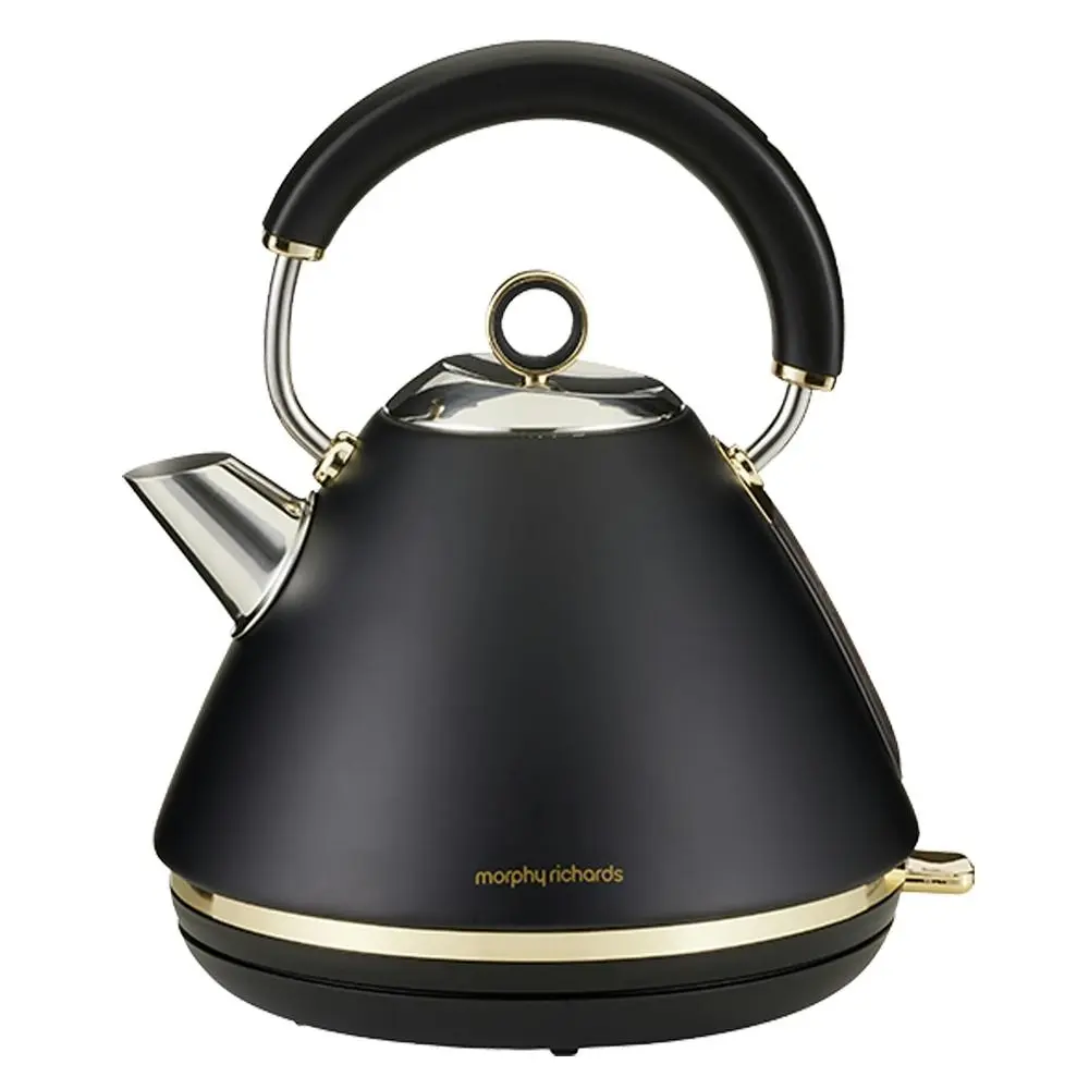 Morphy Richards Ascend 1.5L Electric Pyramid Kettle/Boiler 2200W Soft Gold/Black - Home & Garden