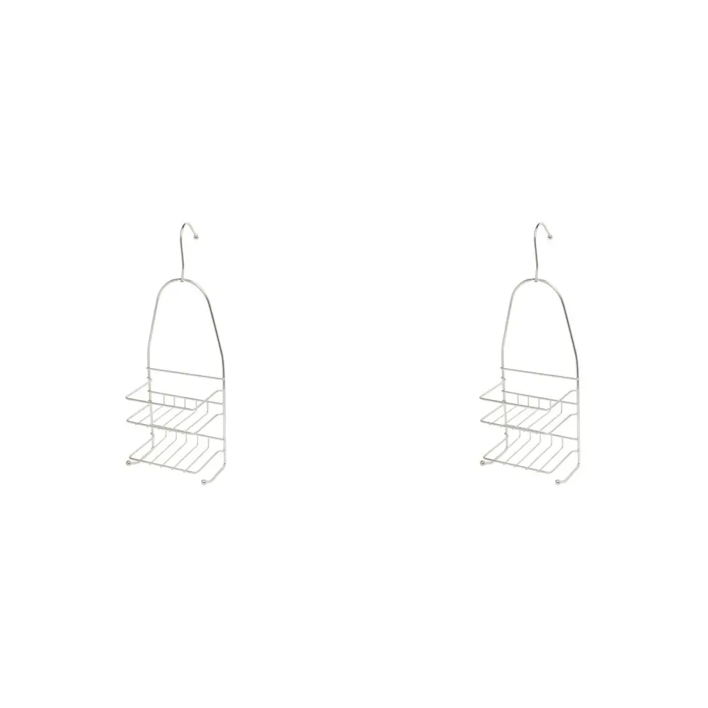 2PK Immerse Bathroom Shower Soap & Shampoo/Conditioner Organiser Stainless Steel - Home & Garden