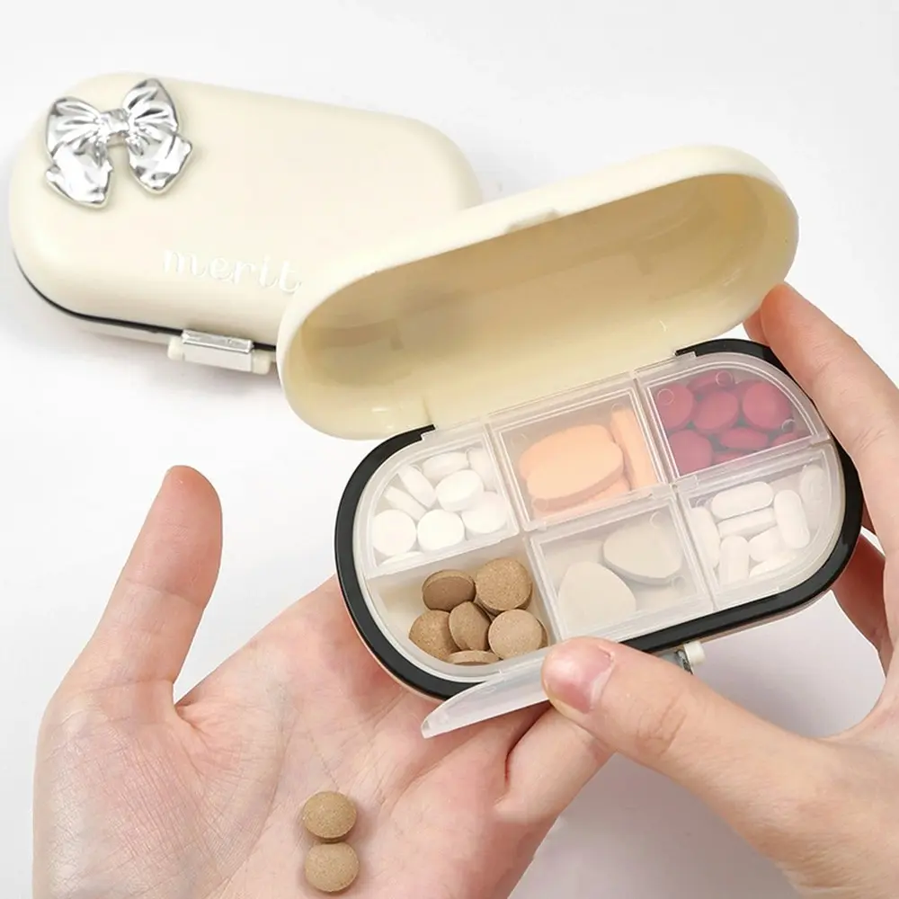 2Pcs Portable Pill Box Medicine Organizer Case Travel Storage Dispenser Cases - Home & Garden