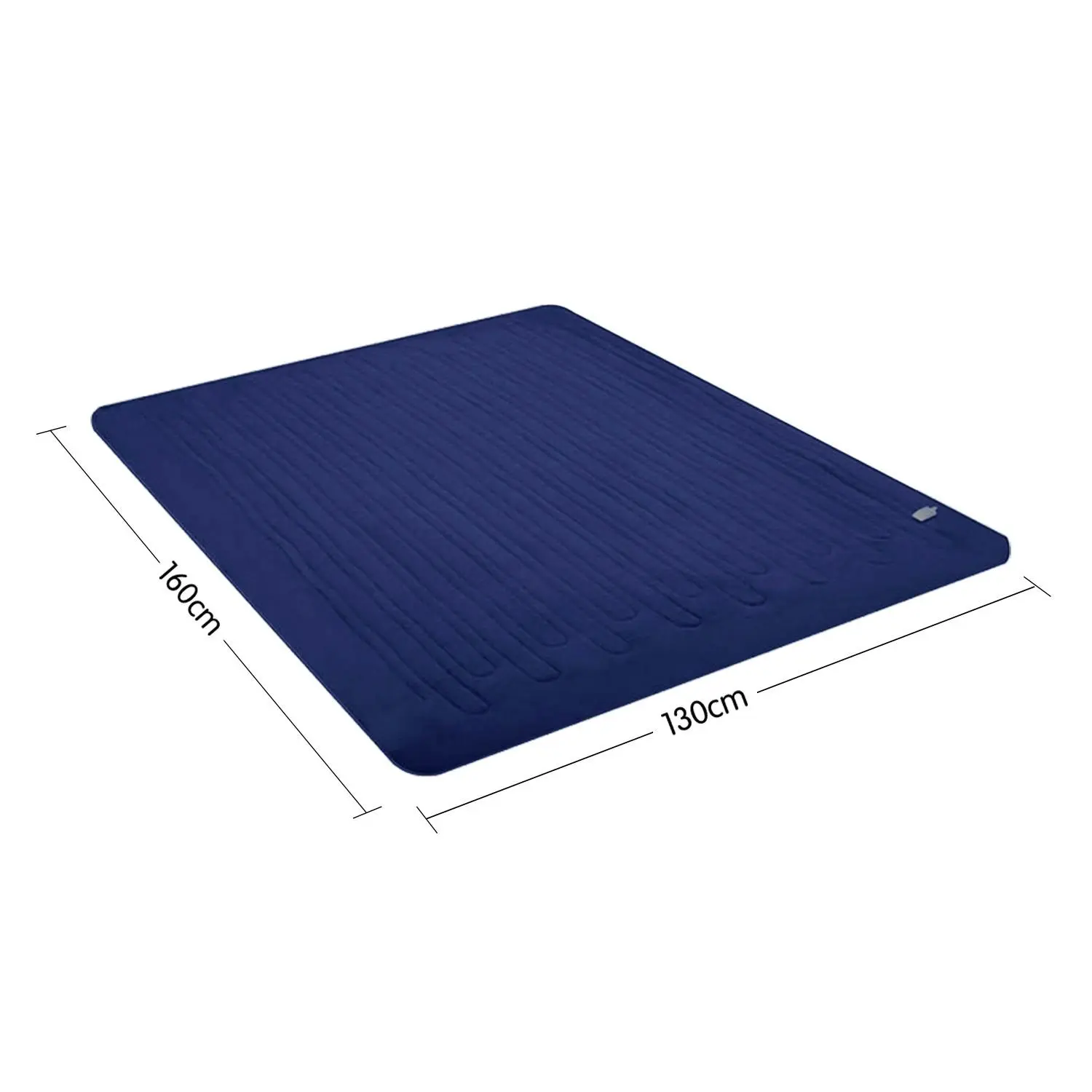 Laura Hill Electric Heated Blanket Throw Soft Coral Fleece w/ 9 Heat Settings - Blue