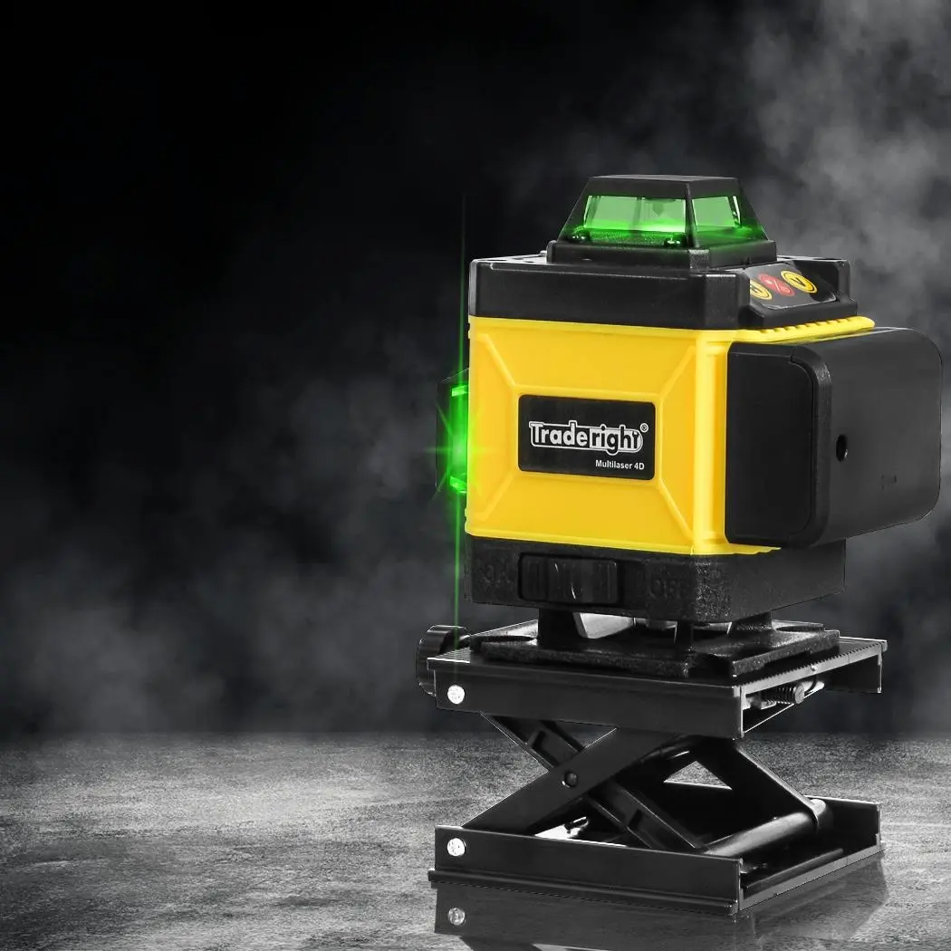 Traderight Laser Level Green Light 4D 16 Lines Self Leveling 360° Rotary Measure - Hardware