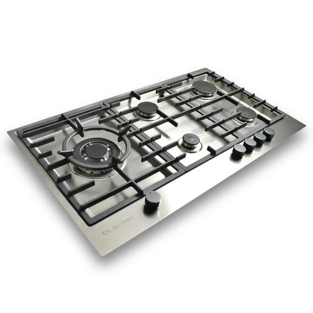 Kleenmaid Gas Surface Mount Built In Cooktop Stove/Cooktop Stainless Steel 90cm - Home & Garden