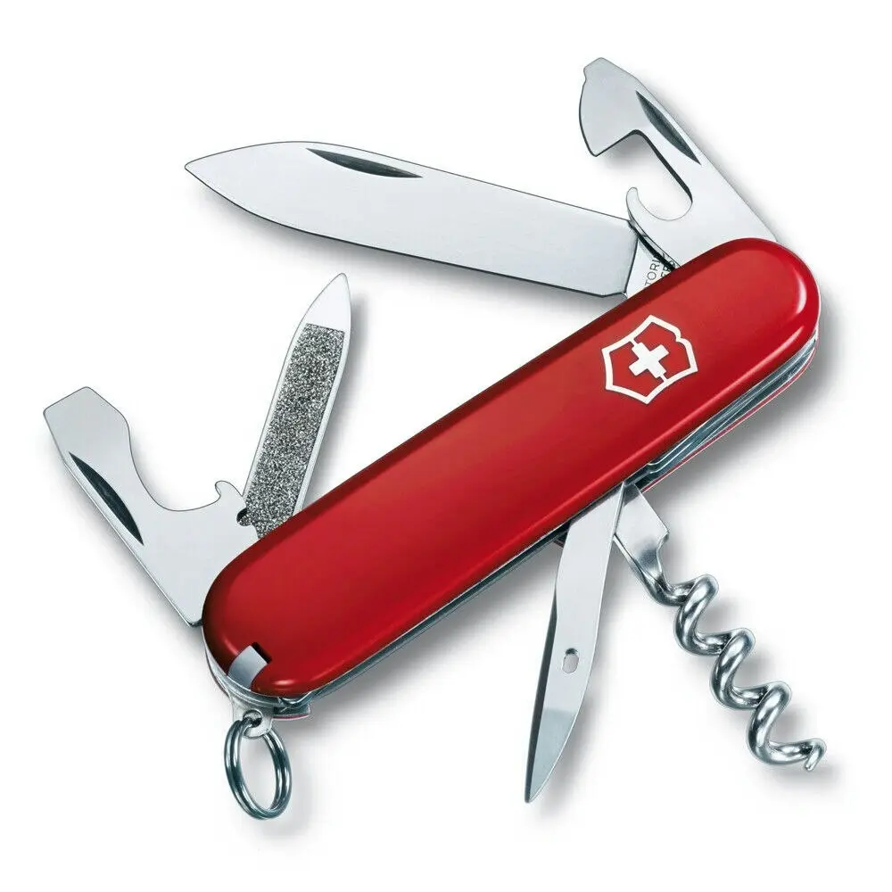 Victorinox Sportsman Swiss Army Pocket Knife | 13 Tools - Sports & Outdoor