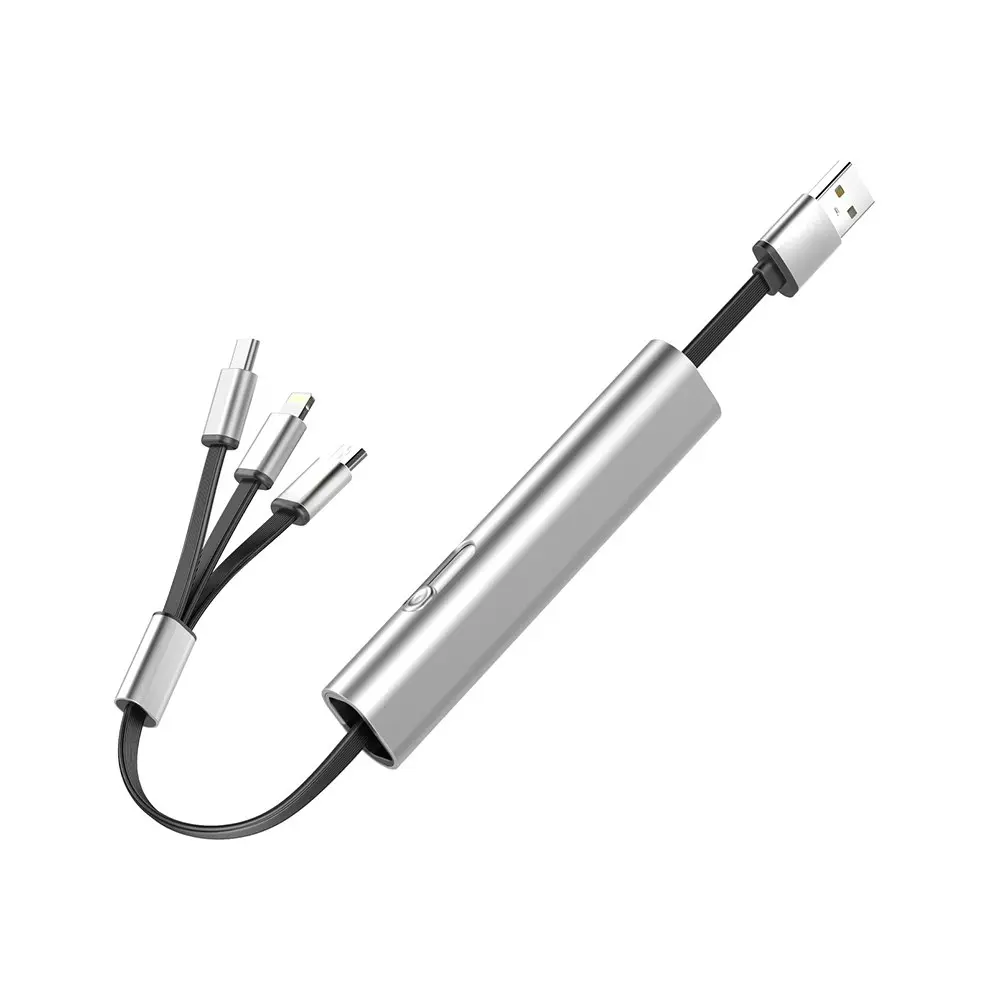 3 In 1 Fast Charging USB Cable for iPhone Multi Retractable Micro Type C Cable - Electronics