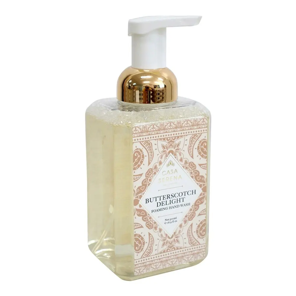 Casa Serena 500ml Foaming Hand Wash Liquid Fragranced Scent Soap Butterscotch - Beauty
