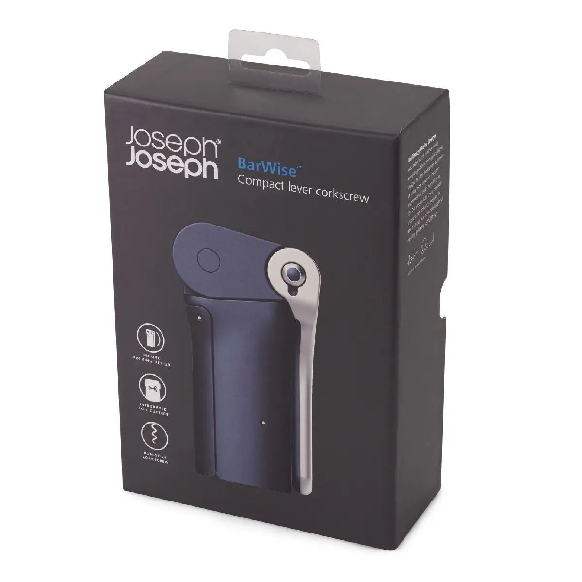 JOSEPH JOSEPH BARWISE COMPACT LEVER CORKSCREW - Home & Garden