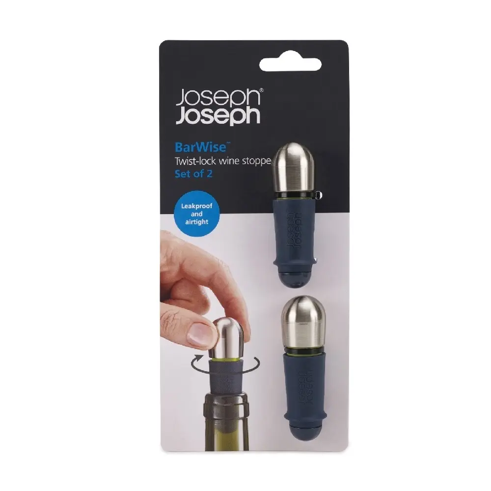 JOSEPH JOSEPH BARWISE TWIST LOCK WINE STOPPERS - Home & Garden
