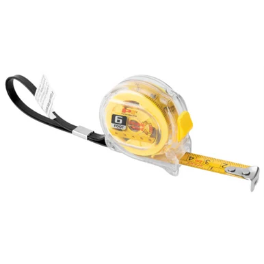 Wilmar 20233 Corp. / Performance Tool 6' Clear Mini Tape Measure