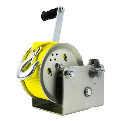 Powerwinch 21500-W-3200-9-Z-R Utility Series Winch 3,200lb, 2 Speed, 9" Crank Arm - Zinc