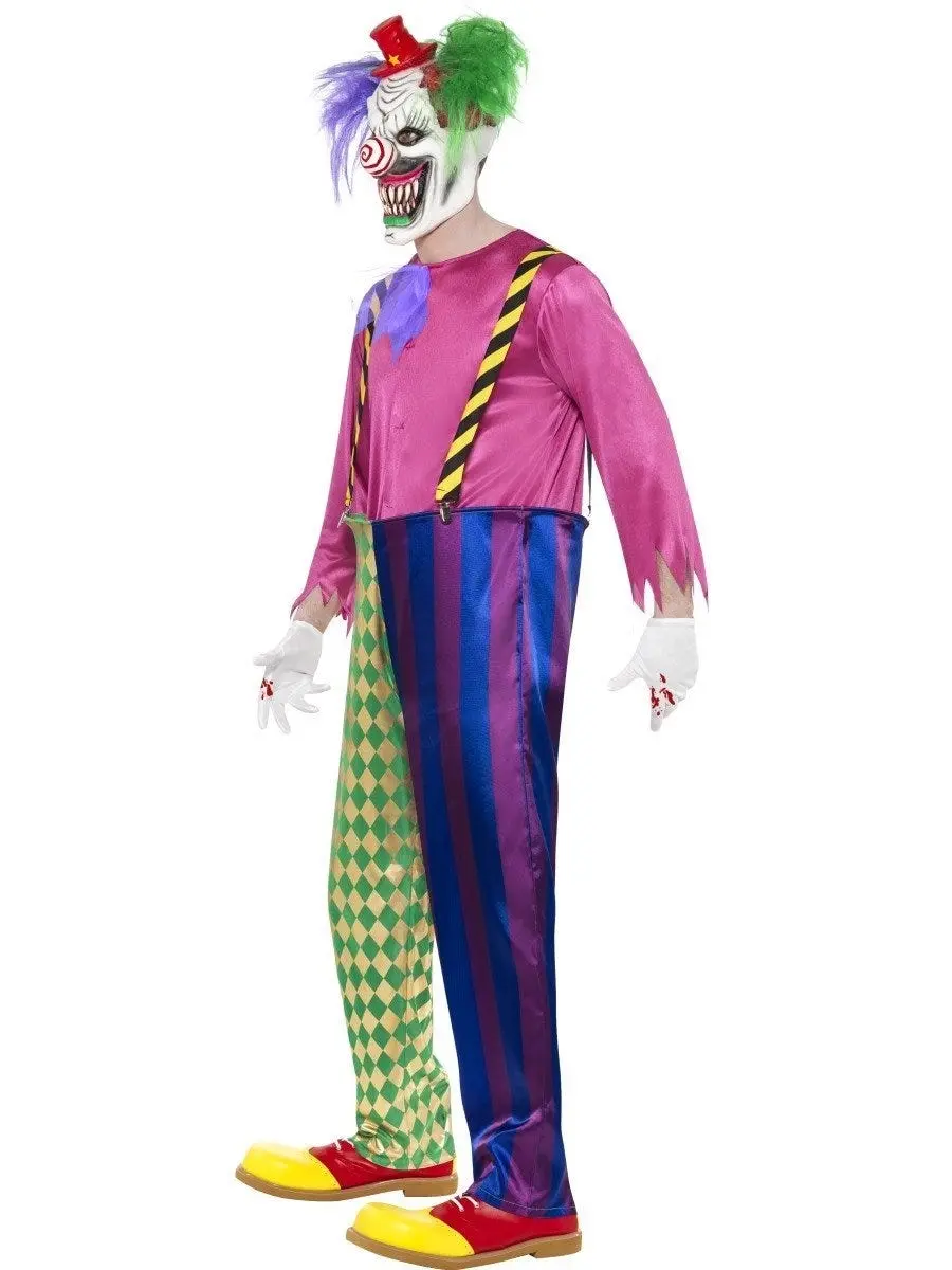 Kolourful Killer Clown Halloween Mens Costume - Fashion