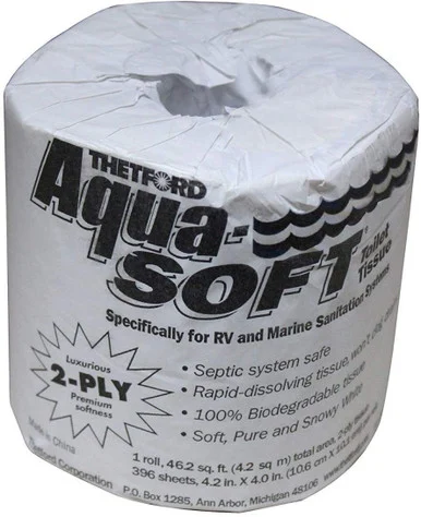 Thetford 24033 Single Pack 2 ply Aqua Soft Tissue