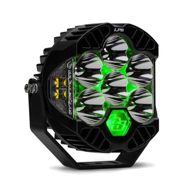 Baja Designs 270016 LP6 Pro LED Light Pod with Green Backlight - Driving/Combo