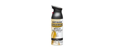 Rustoleum 271473 Universal Premium Spray Paint, Flat Iron, 12 Oz Aerosol Can, 6/carton