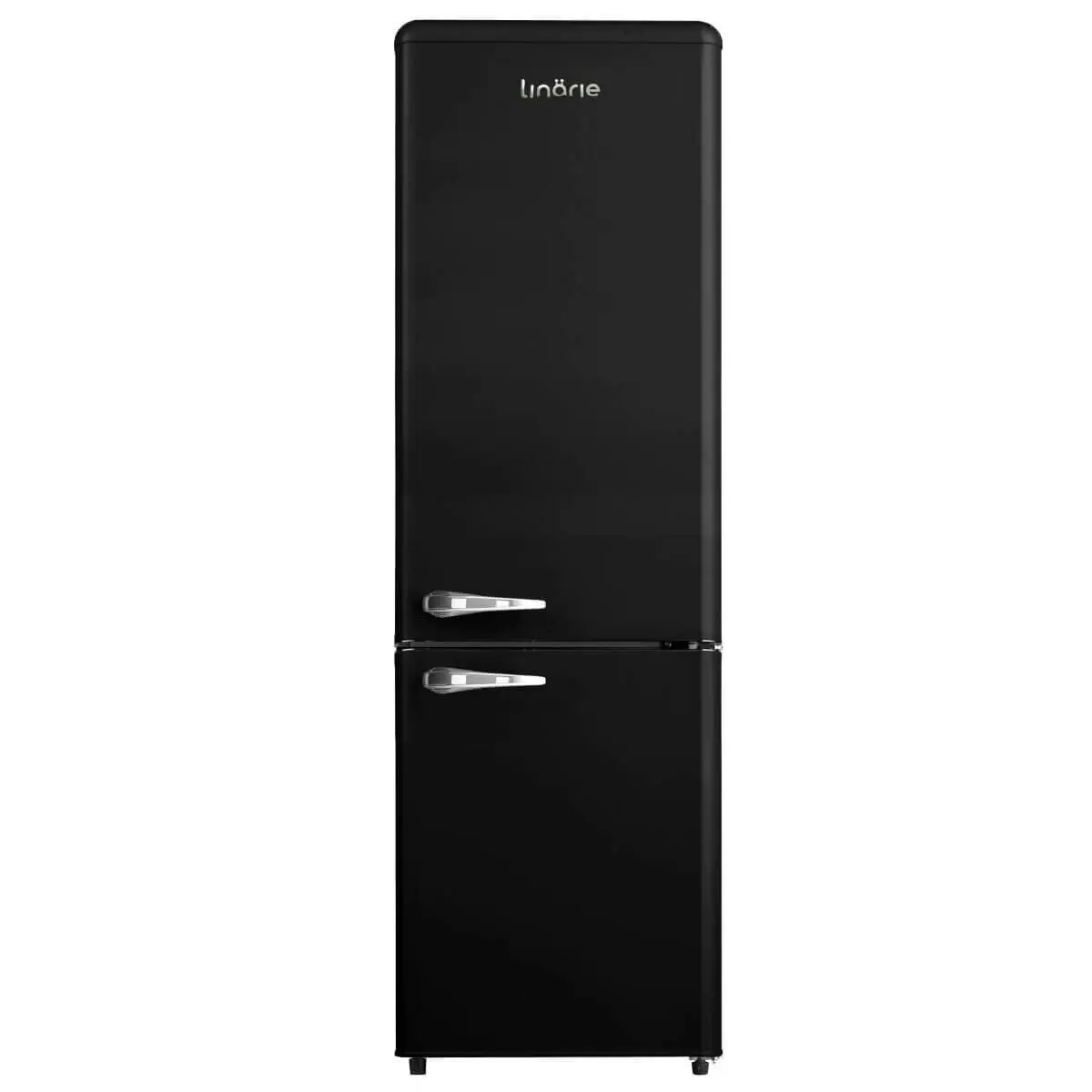 Linarie Annecy 242L Retro Bottom Mount Fridge Black - Home & Garden