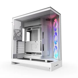 NZXT CMH92FWR1 H9 Flow RGB ATX Mid-Tower PC Case Dual Chamber White CMH92FWR1_51