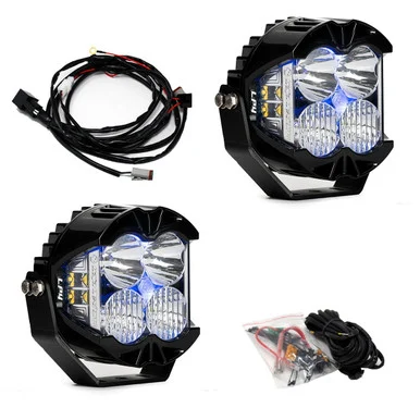 Baja Designs 297815 LP4 Pro LED Light Pod Pair with Blue Backlight - Driving/Combo